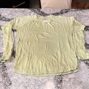 Lululemon Athletica Soft Yellow Knit Top